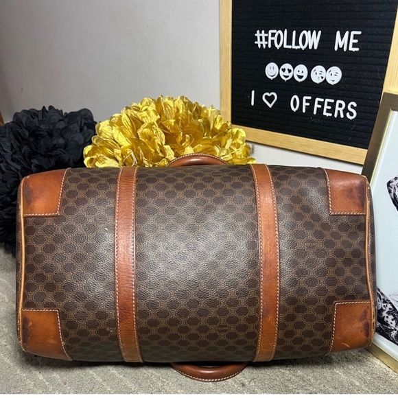 Vintage GUC Celine Macadam Monogram Boston & Pouch Set - Picture 4 of 15